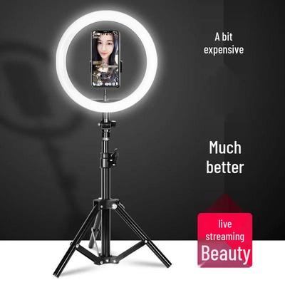 Multifunctional Floor-Standing Phone Tripod with Skin-Whitening Light for Live Streaming