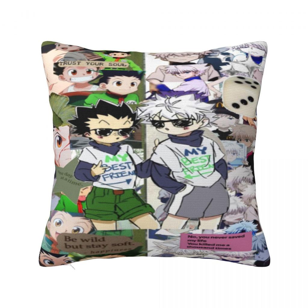 Home Decoration HXH Gon And Killua Hunter Pillowcase Merch Pillow Cover Square Multi Size
