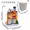 Jingchen new Christmas decorations resin hut colorful luminous house tabletop ornament
