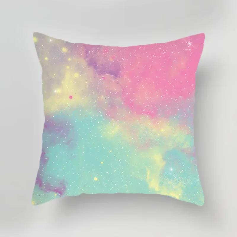 Cute Cartoon Printed Pattern Polyester Cushion Cover for Home Living Room Sofa Car Hotel Decoration Throw Pillow Pillowcase