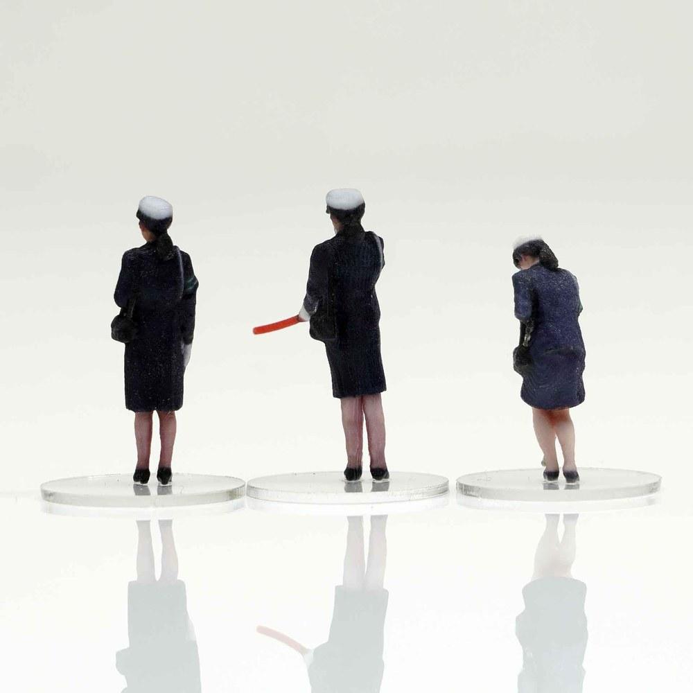 Hakoniwa Giken Figreal 1/64 Old Police Officer 002 3-Piece Set