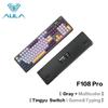 Aula F108Pro/F108 Wireless  Mechanical Keyboard 108Key Full Size RGB Hot Swap Macro Esport Gaming Office Dual Use PC Peripheral