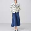 Womens V-Neck Oversized Wrap Tie Waist Coat Winter Floral Print Loose Chic Outerwear