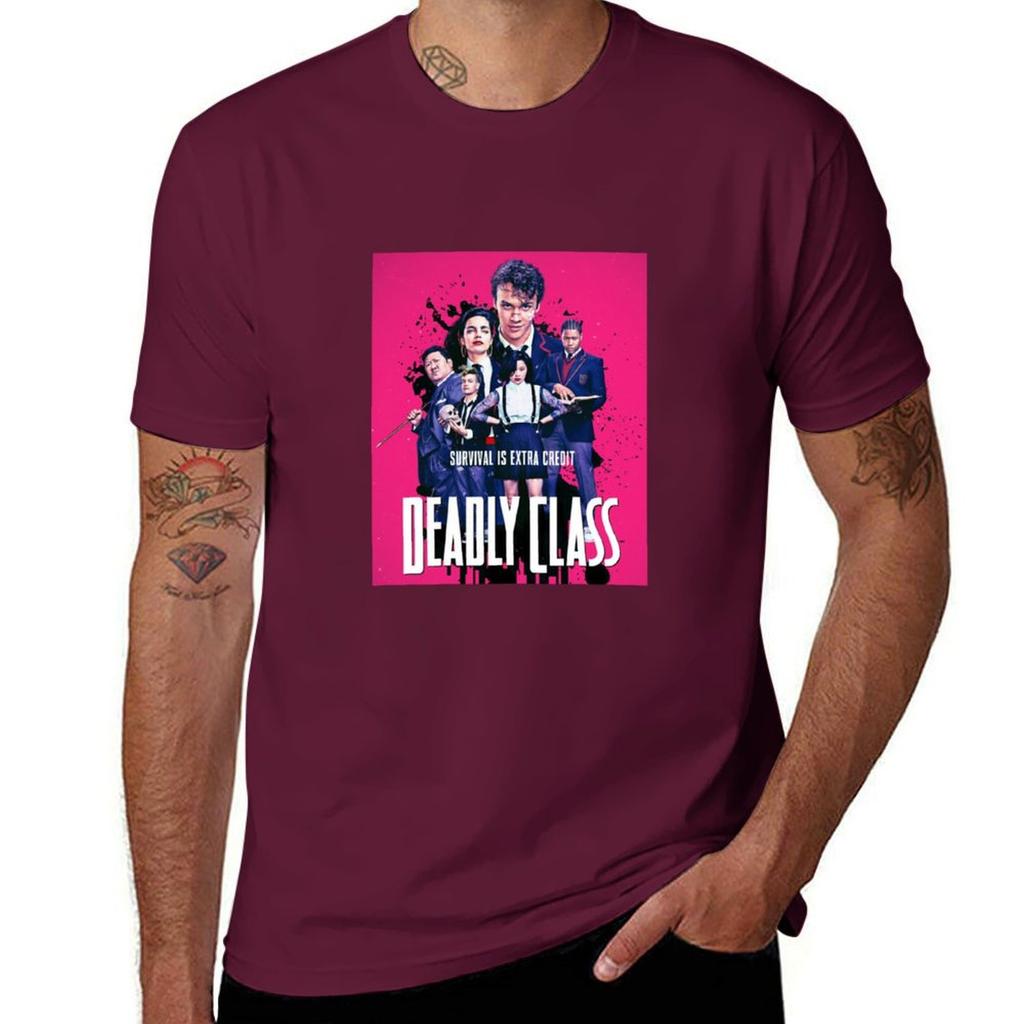 Deadly Class T-Shirt T-Shirt Oversizeds Anime Vintage Mens Tall T Shirts