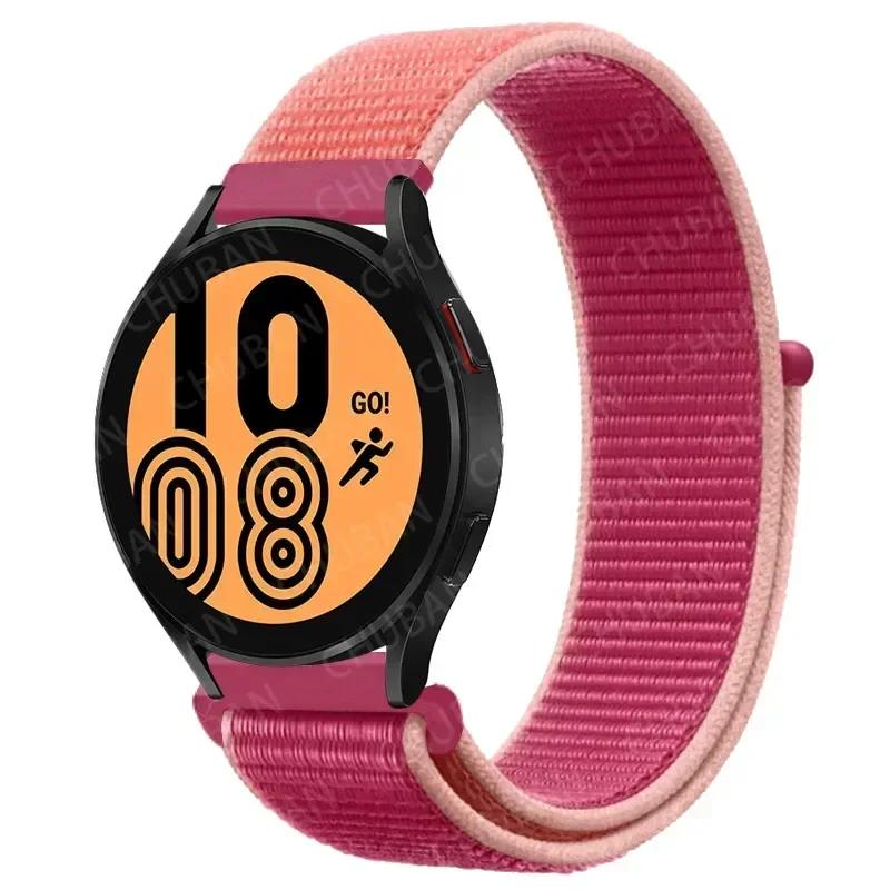 20mm/22mm Nylon Loop For Samsung Galaxy Watch 7/6/4/Classic/3/5/pro/Active 2 Sport Breathable Band Huawei Watch GT 4-3-2e Strap