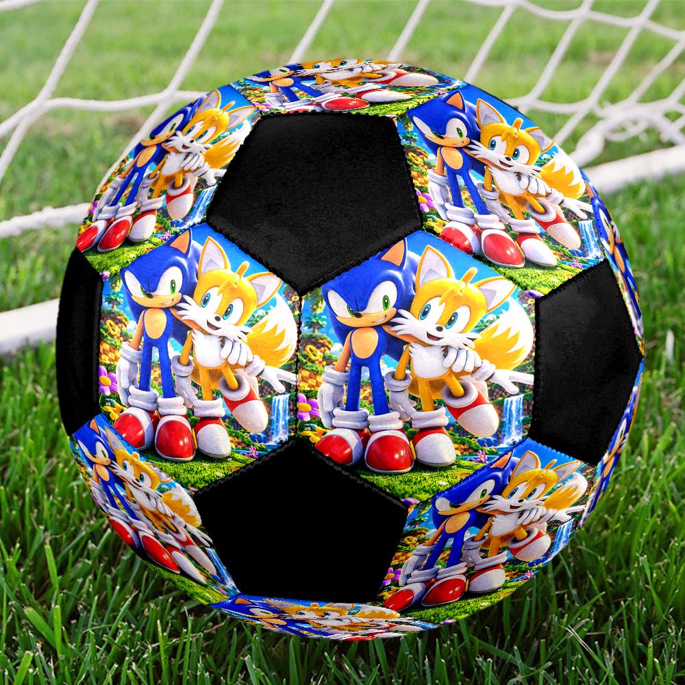 Sonic Theme Size 5 Soccer Ball, Suitable for Both Indoor and Outdoor Matches, a Gift Suitable for Everyone.