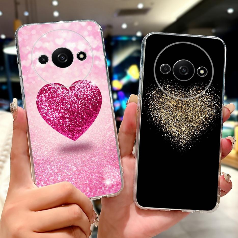 For Xiaomi Redmi A3 A3x Case RedmiA4 New Fashion Painted Cover Clear Silicone Soft Slim Phone Case For Xiaomi Redmi A3 Pro Shell