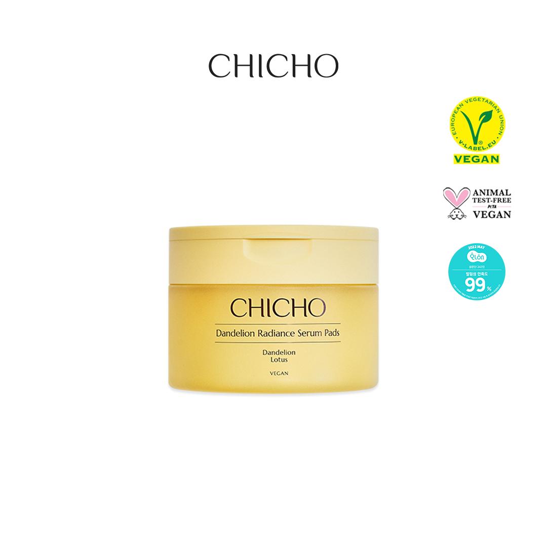 

[CHICHO] Подушечки с сывороткой Dandelion Radiance Serum 90 подушечек/210г (Биоразлагаемые прокладки, Vegan)
