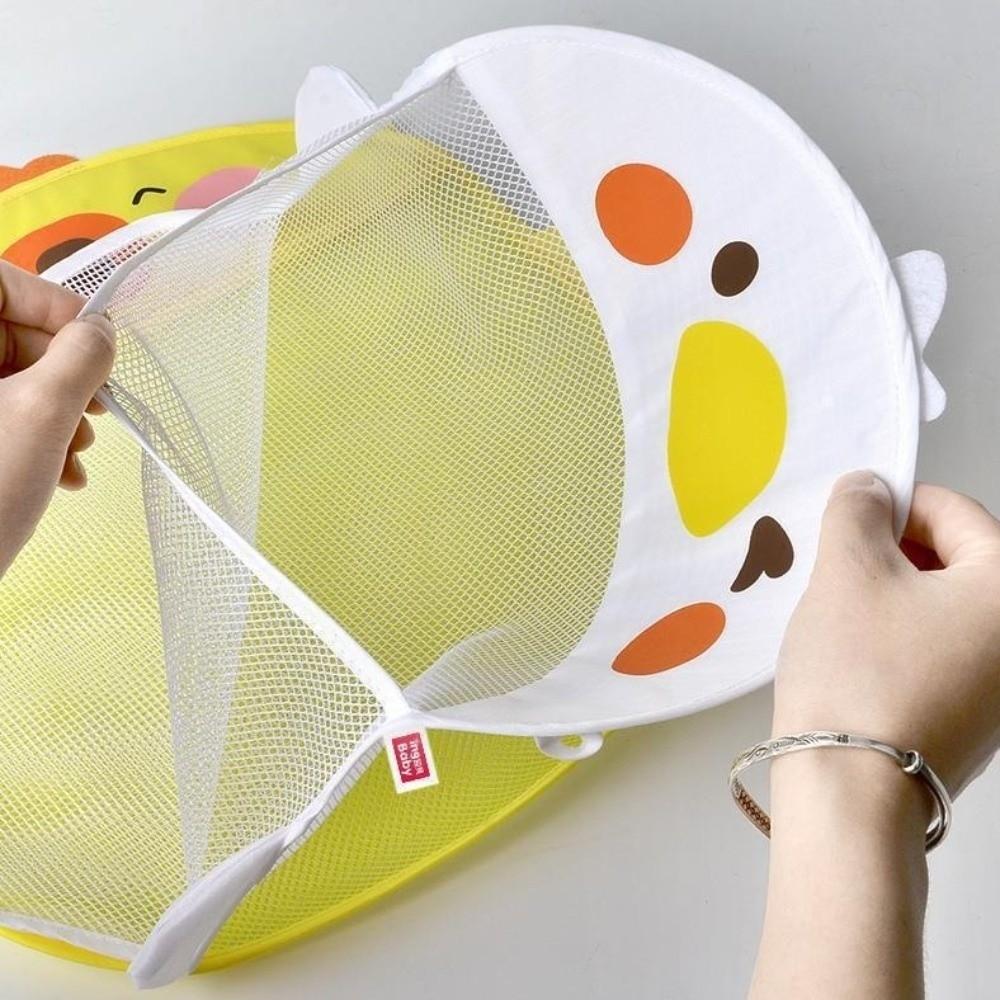 2Pcs with Suction Cup Baby Bath Toys Storage Bag Duck Shapes Bath Game Bag for Bathtub