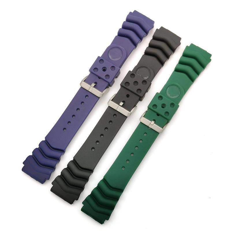 Tauchen Harz Uhrenarmband für Seiko Silikon Wasserdicht Weiches Gummi Armband 18/20/22mm Herren Sport Armband Zubehör