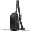 Men's Retro Genuine Leather Crossbody Chest Bag
