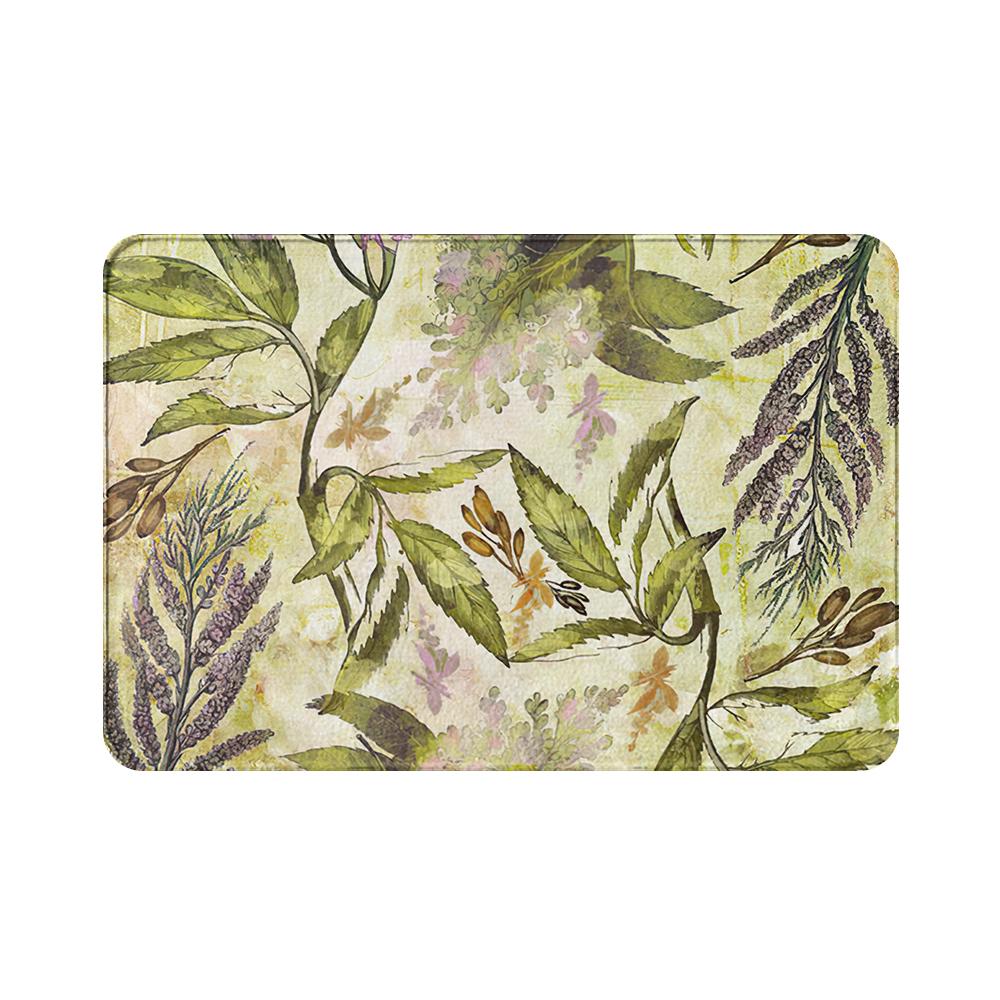 Květina rostlina krajina vzor protiskluzový semišový koberec podložka pod dveře podložka pod dveře venkovní kuchyně obývací pokoj podlahová podložka koberec