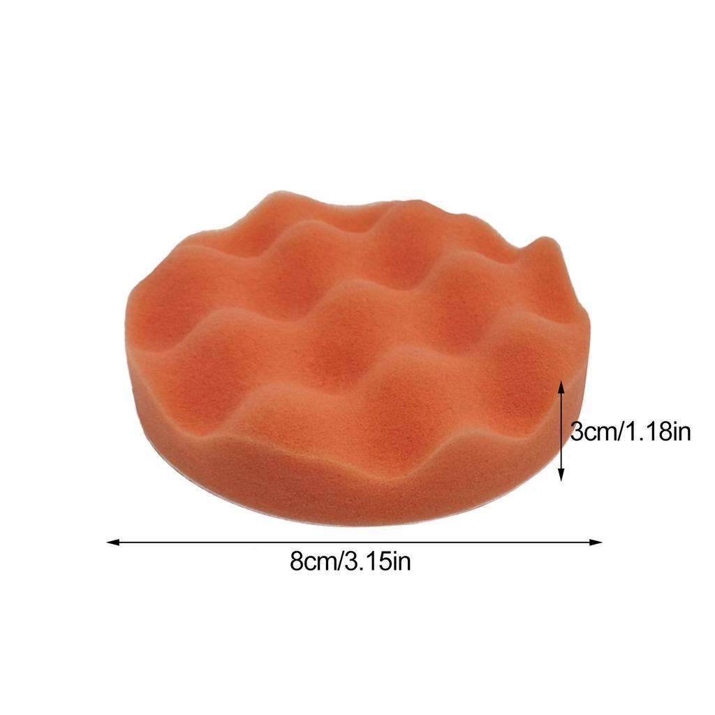 5pcs Car Polishing Disc Care Set Self-Adhesive Buffing Waxing Sponge Wool Wheel Polishing Pad For Car Polisher Drill Adapter