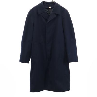 80s Long Coat Navy Men's Used