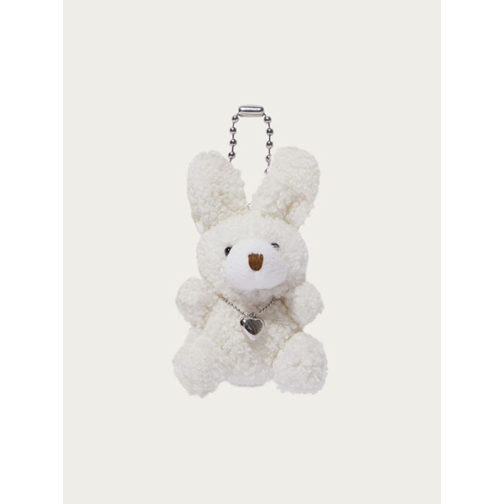 OVHEE Heart Rabbit Keyring_Ivory