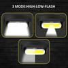 Multi-function Headlight 3 Modes Adjustable Waterproof USB Rechargeable Hands-free Lightweight Outdoor Camping Night Running Fishing Headlamp