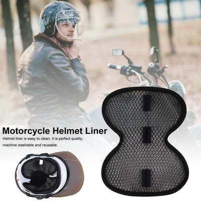 Cooling Helmet Liner Breathable Motorcycle Helmet Padding Mesh Pads Screen Electric Bicycle Scooter e-Bike Helmet Inserts Pads