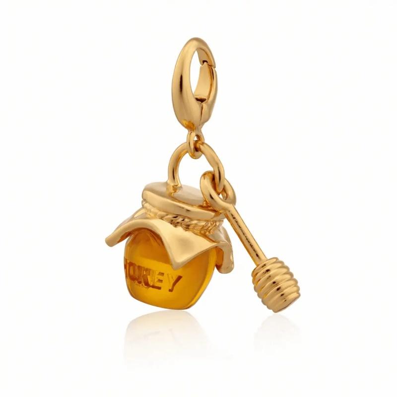 925 Sterling Silver Fashion 3D Honey Pot Charm Pendants Charms Cute Luxury Style Designer Enamel for Bracelet Necklace Custom