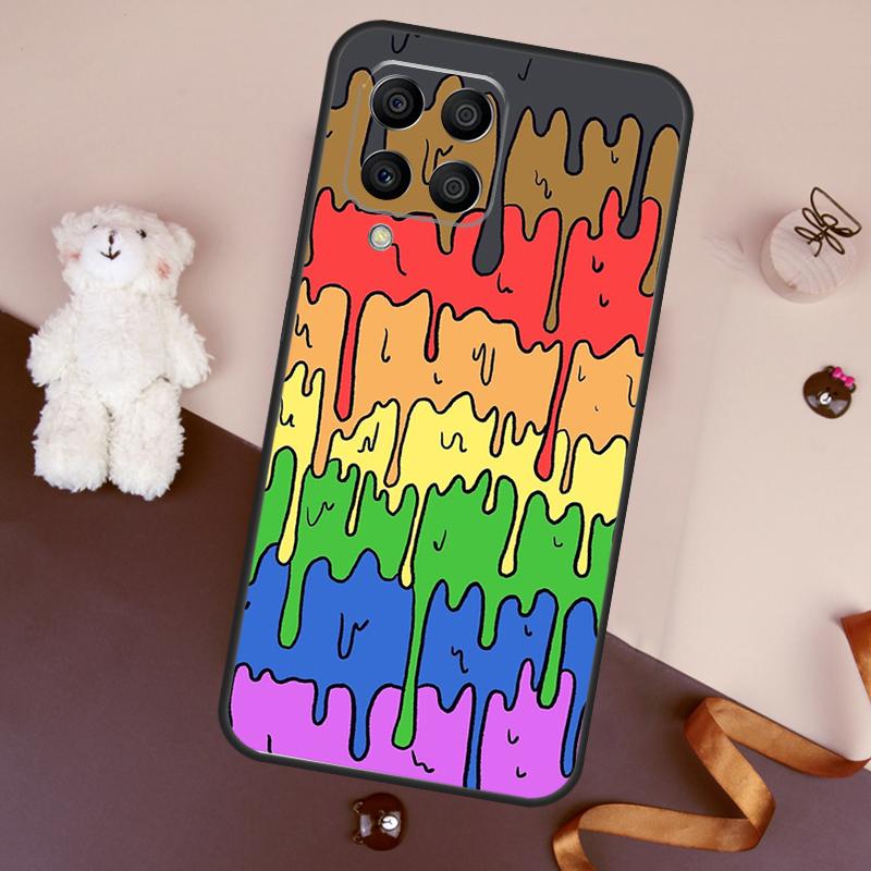 Pastel Kawaii Melting LGBTQ Design Case For Samsung Galaxy M36 M55 M35 M15 M56 M16 M54 M14 M34 M31 M11 M13 M53 M12 M32 M52 M06
