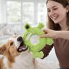 Cute Bite Resistant Dog Squeaking Toy Cartoon Doughnut Shaped Pet Chew Toys Animals Pattern Crinkle Puppy Toys For Dogs Puppy