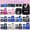 Tok 3pcsset Tik Blue Galaxy Backpack Schoolbag Shoulderbag Pencilbag Women Kids