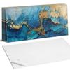 Set of Self-Adhesive Vinyl Tiles with Abstract Water Pattern Print 6X60X30 Cm