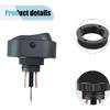5PCS 12V Oval Shaped Rocker Switch, Weatherproof LED Rocker Toggle Switch, 12mm Hole LED Lighted Illuminated ON Off, 30A SPST 3 Pin Switch for Car
