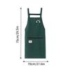 Striped Zippered Cotton Apron With Straps Breathable Apron Kitchen Oil Resistant Aprons Women's Dirt Resistant Work Clothes