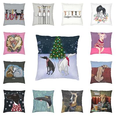 Poszewka na poduszkę Greyhound Love 66x66 cm Whippet Hound Dog Soft Nordic Poszewka na poduszkę Home Decoration Sofa Fashion Poszewka na poduszkę