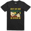 Meilleur Papa de Chat T-shirt Unisexe Drôle Coupe Régulière T-shirt en Coton