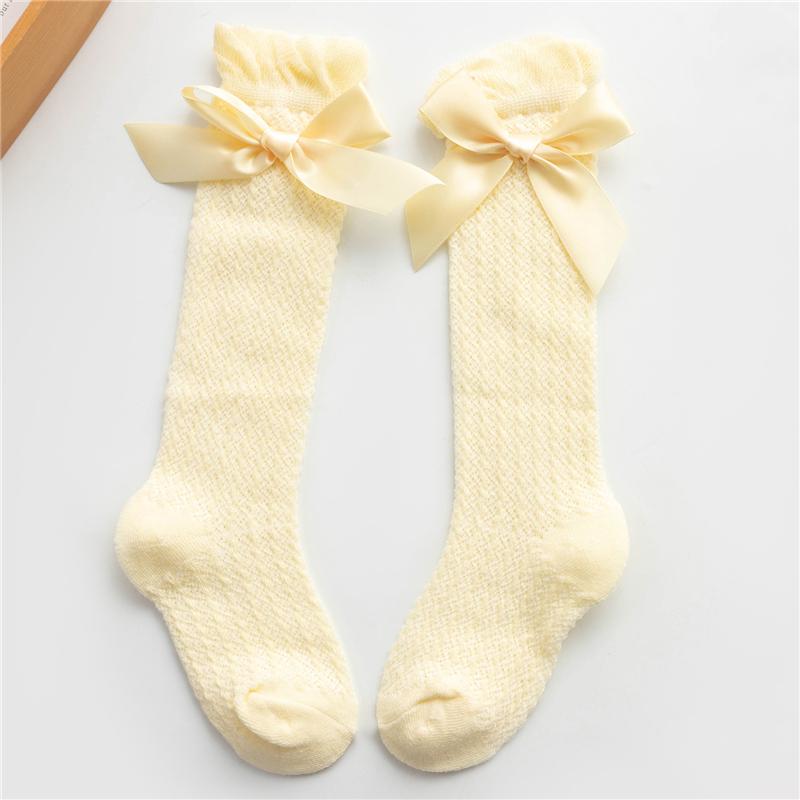 Girl Long Tube Socks Princess Children's Knee High-quality Warm Dance Cute New Bow Long Socks High Quality Kids Socks