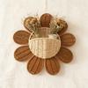 Wicker Basket, Key Storage Basket, Bathroom Sunflower Decorative Wall-mounted Basket