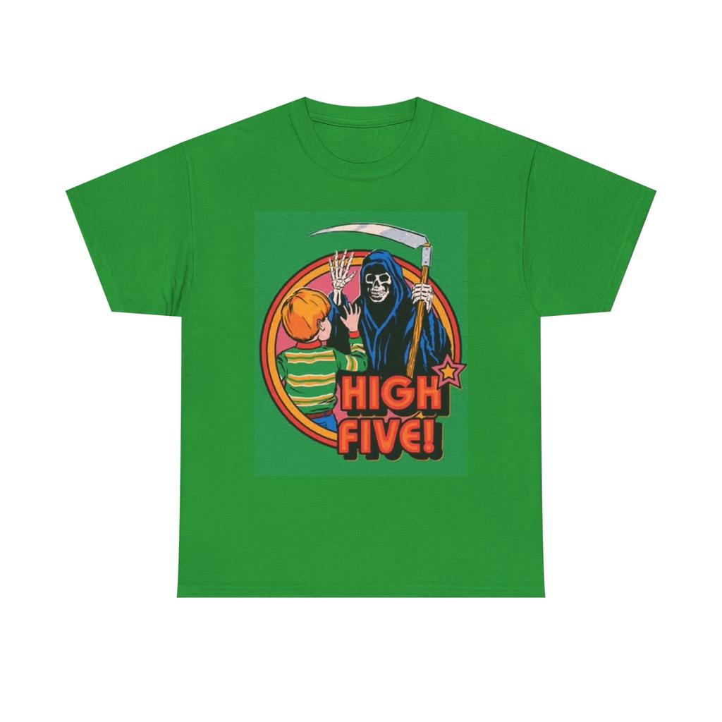 Men's and Women's T-shirts High Five Grim Reaper Graphic