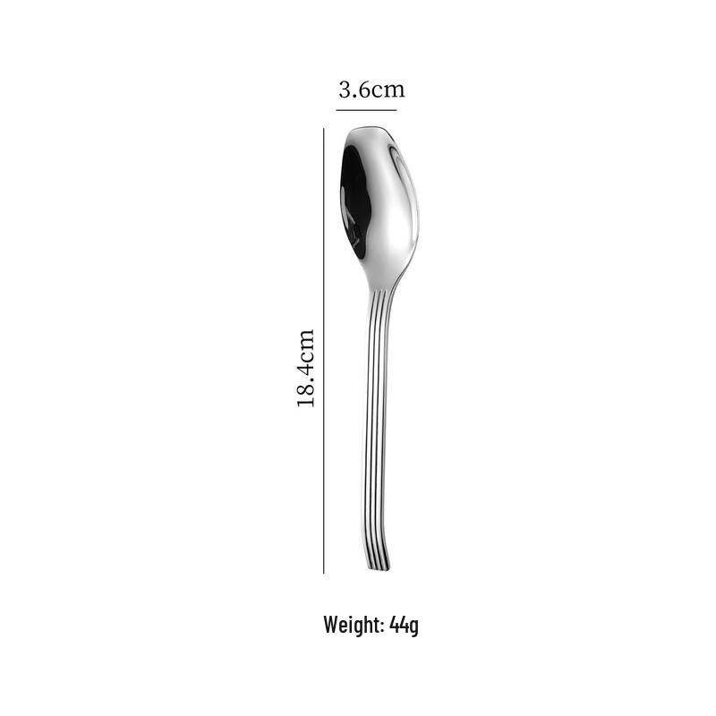 

ZISIZ Stainless Steel Piano Handle Diamond Spoon