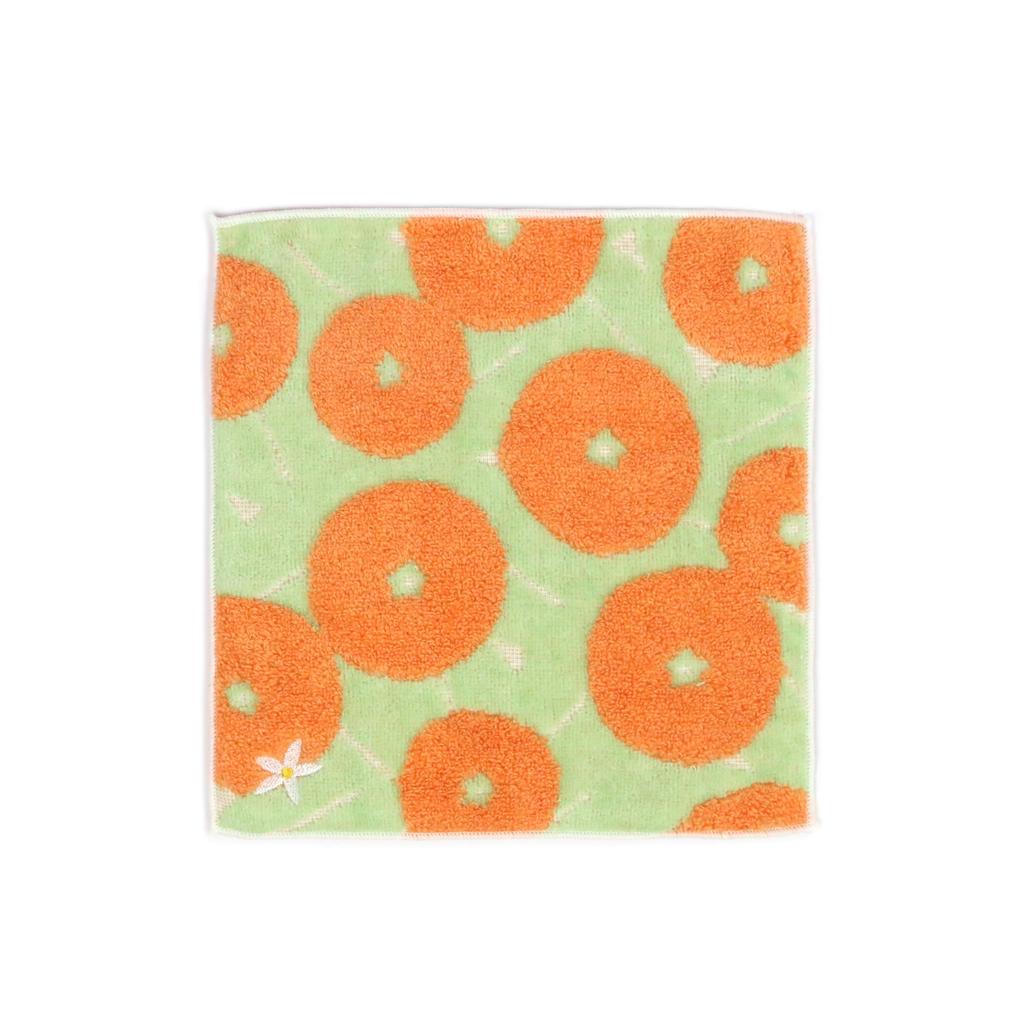 Imabari Towel Iyokan Fluffy Handkerchief Made In Highly Absorbent - Towel, Japan, (Orange)