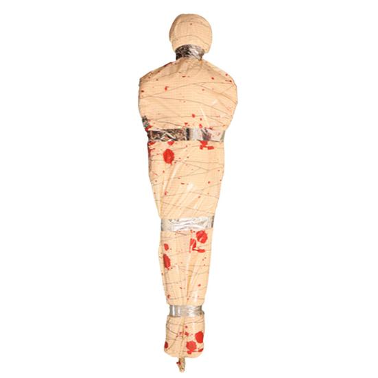 60 Inch Hanging Corpse Dead Victim Props Scary Fake Corpse In Bag Inflatable Hanging Dead Body for Halloween Indoor Outdoor Haunted House Decor