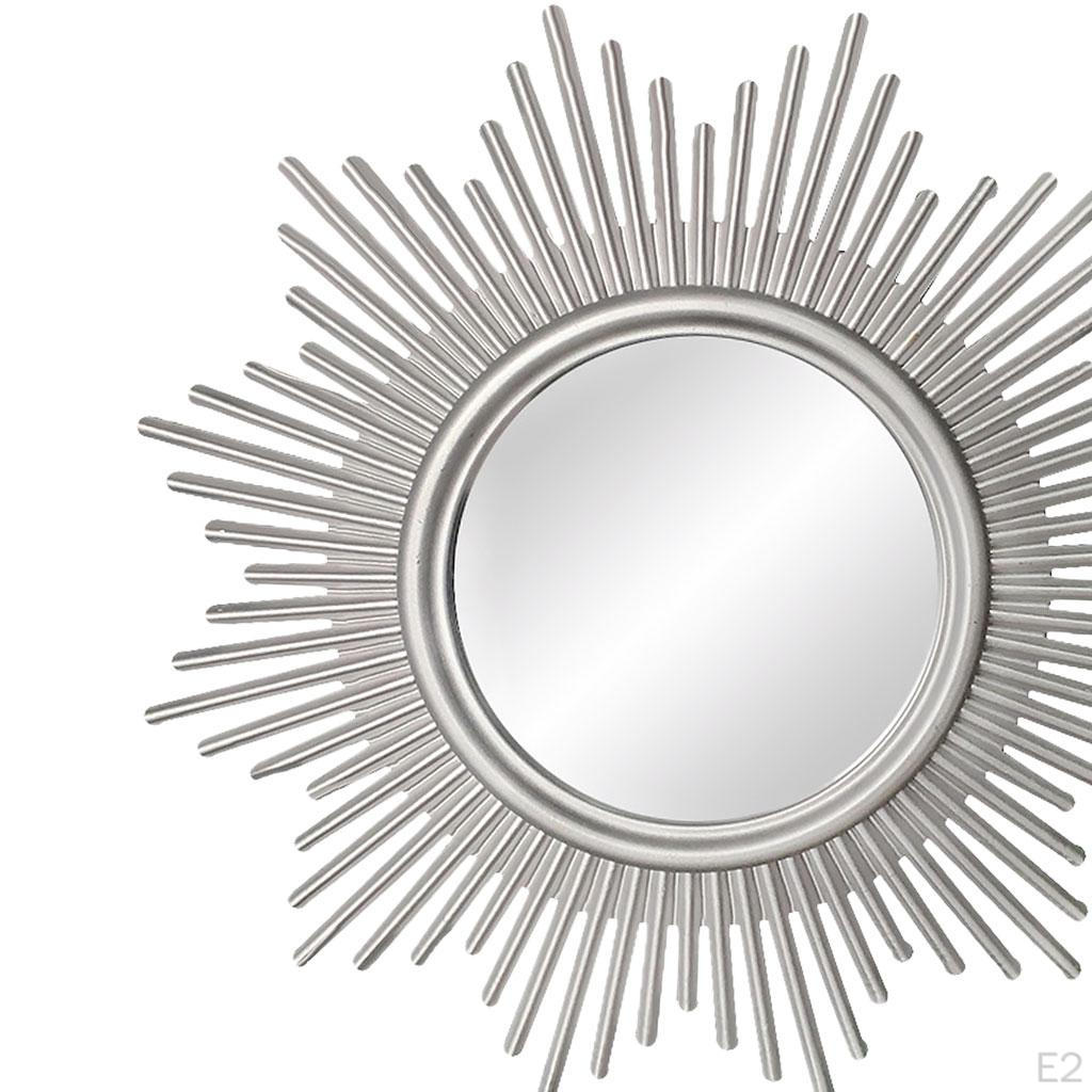 Decorative Wall Mirror - Small Round Mirrors, 9.8x9.8 Inch Circle for Bedroom Livingroom