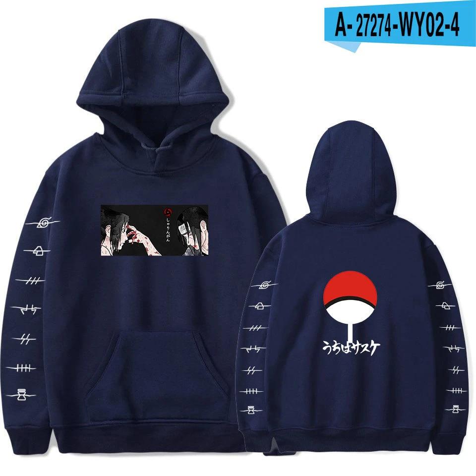 Podzim Zima Naruto Itachi Uchiha Pulovr s potiskem Unisex Mikina Pulovr s dlouhým rukávem