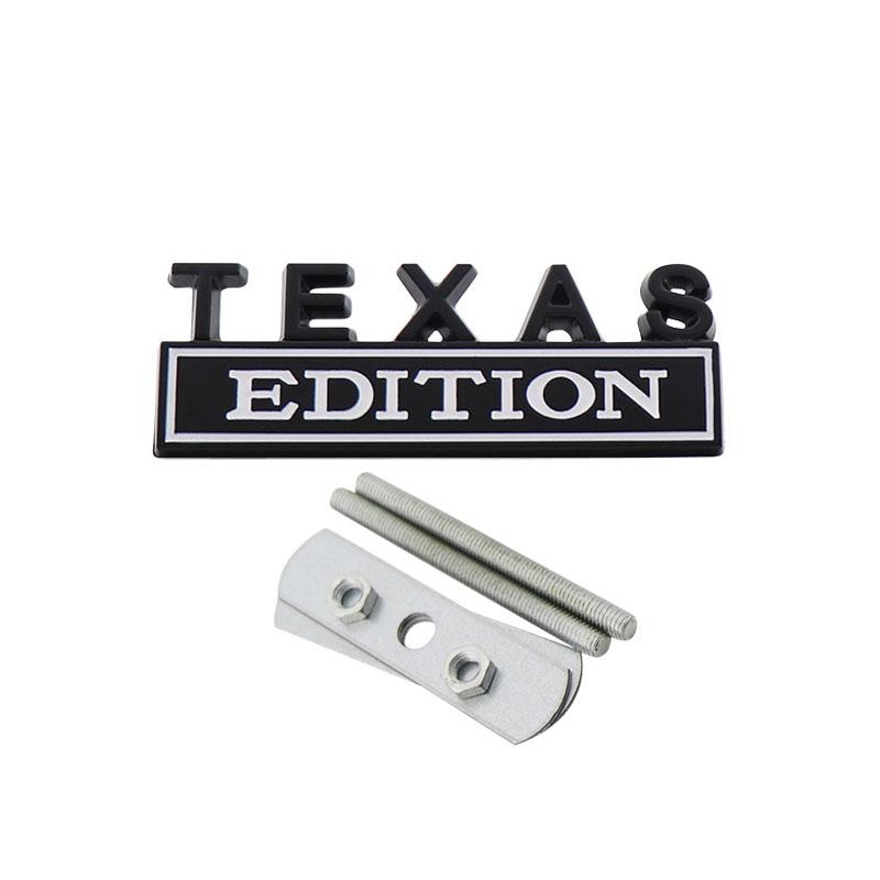 3D Car Styling TEXAS Edition Car Grille Fender Trunk Rear Bonnet Nameplate Decal Emblem Badge Sticker