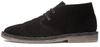 Boots Hush Puppies Mens Samuel Suede Lace Up Chukka Boots Black