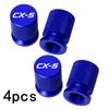 Car Wheel Tire Valve Caps Tyre Stem CGZWT Covers Airdust Waterproof For Mazda CX-5 CX5 2016-2024 Accessories