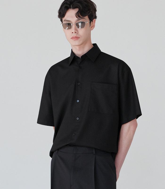 AVANDRESS Logan Cool Wrinkle Loose Fit Short Sleeve Shirt - 5 Colors