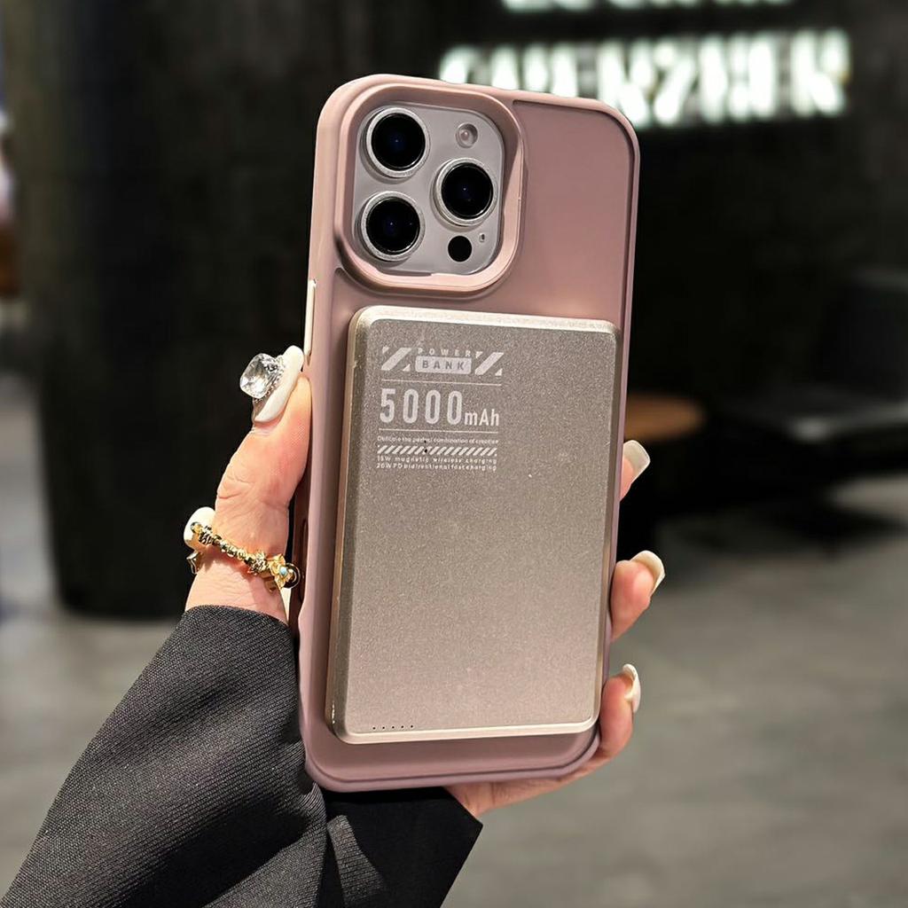 For iPhone 16 Pro Case Compatible with MagSafe Skin Touch TPU PC Phone Back Cover