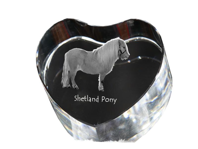 Shetland Pony – A photo of a horse in crystal, a crystal heart | Art-Dog
