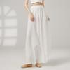 Classical Dance Dress Pants Women Double Layers Loose Trouser Practice Costume Spliced Shiny Chiffon Skirt Performance Dancewear