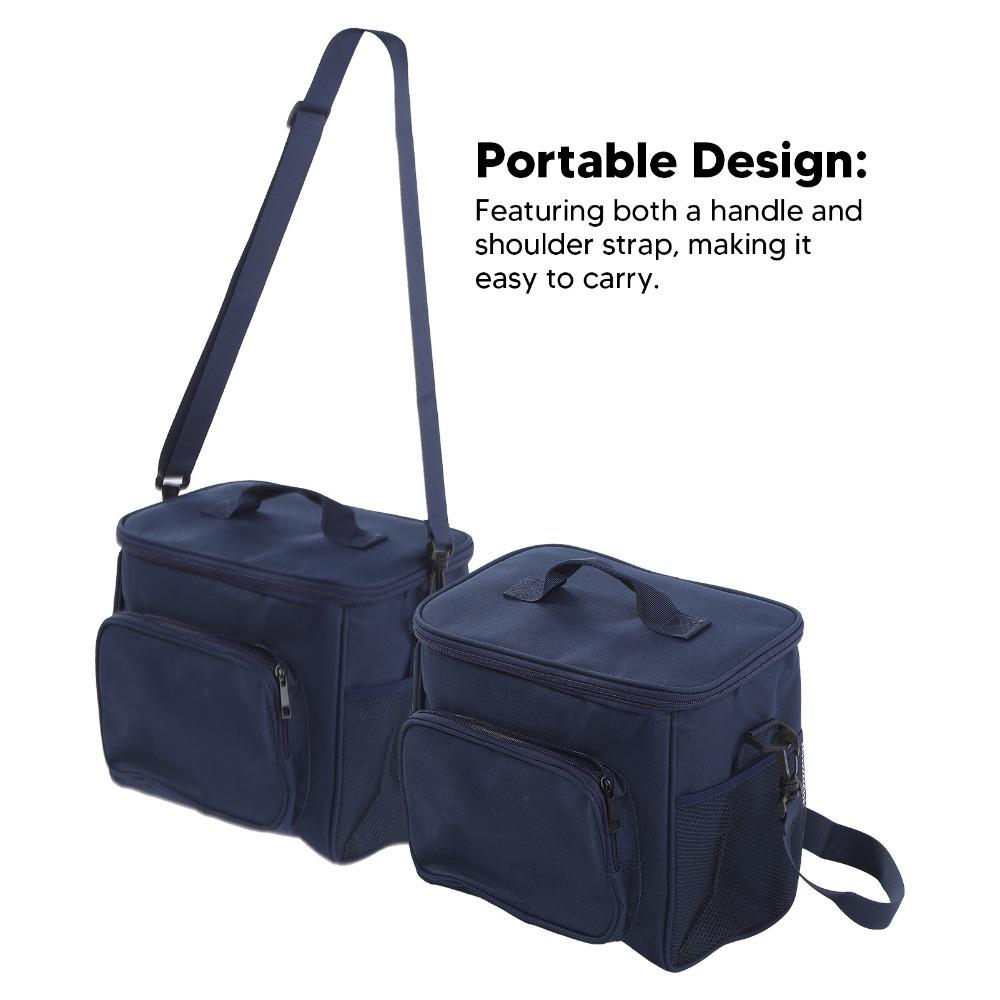 Oxford Fabric Thermal Lunch Box Large Capacity Cooler Lunch Bag Insulated Lunch Bag For Work