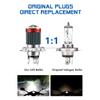 1PC 144SMD H4 P15D BA20D Motorcycle Headlight Bulbs White 12v LED Headlamp Fog Light Spotlight Play and Plug