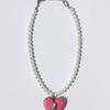 VERRYTASTE Heart Pendant Pearl Necklace - Pink
