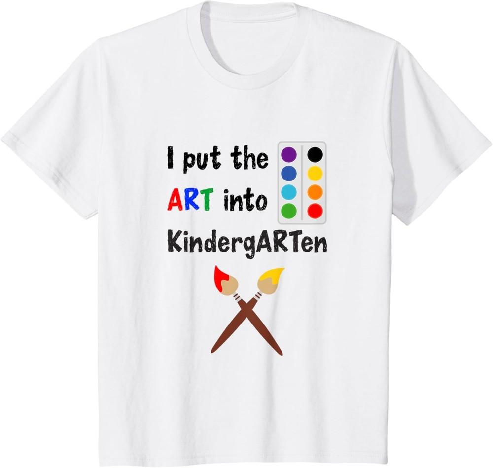 Kids Kindergarten Shirt Artistic Creative Boys Girls Art Painting T-Shirt Unisex T-Shirt L