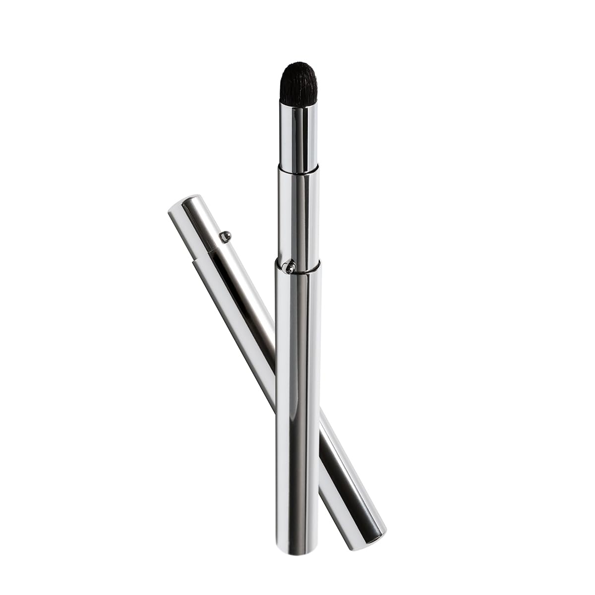 

Hakuundo Kumano Brush RIN Brush Goat Hair Concealer Brush & Eyeshadow Brush with Cap, Portable Makeup Brush, Fits in a Pouch, Perfect for Touch-Ups